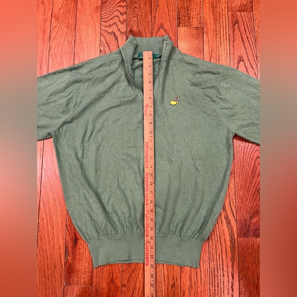 Masters Peter Millar Quarter Zip Sweater Sweatshirt Golf‎ Medium Cashmere Blend - Picture 4 of 7